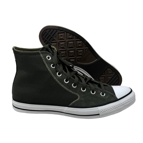 Converse Chuck Taylor High Top Khaki Suede Canvas Shoe Men Skate Sneaker A06572F - Picture 9 of 11